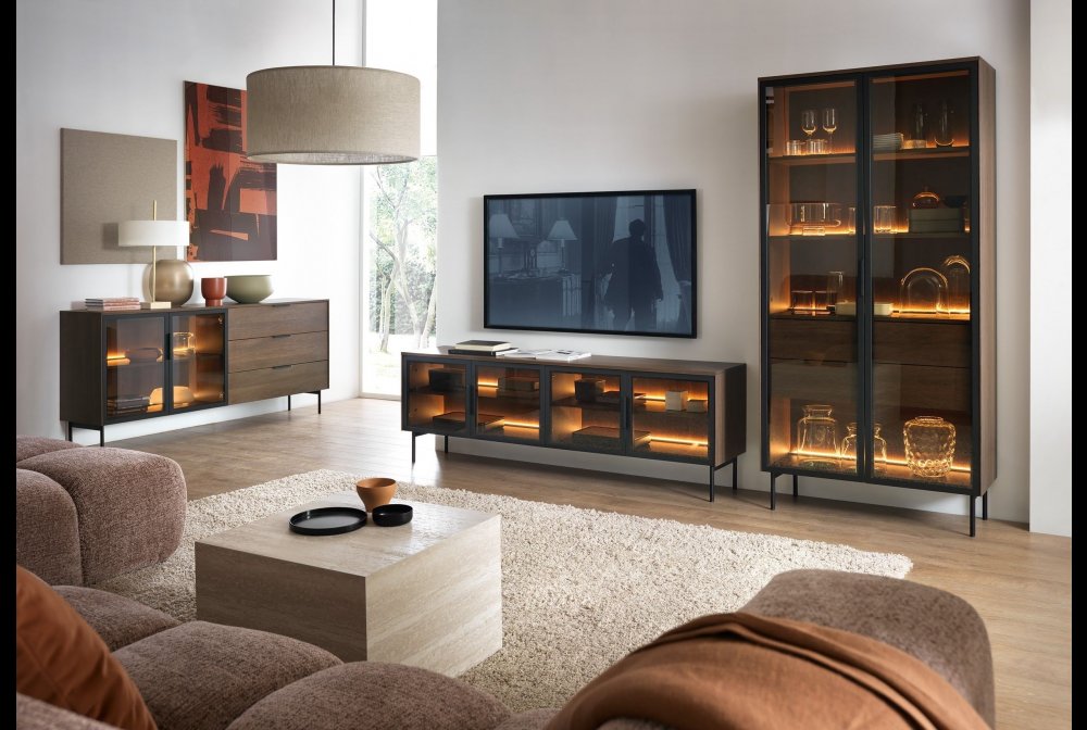 Lumi Oak dunin/black furniture