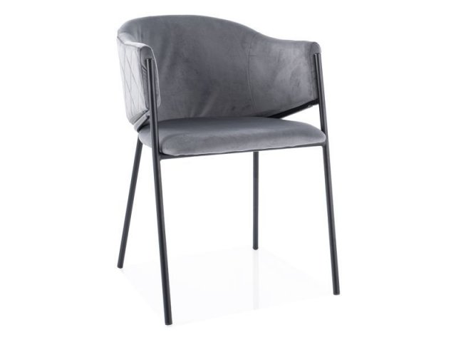 BONO VELVET Krēsls,Bluvel 14 Grey/black