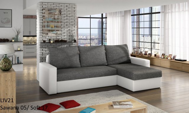 LIV- 21 Corner sofa (Sawana 05/Soft 17)