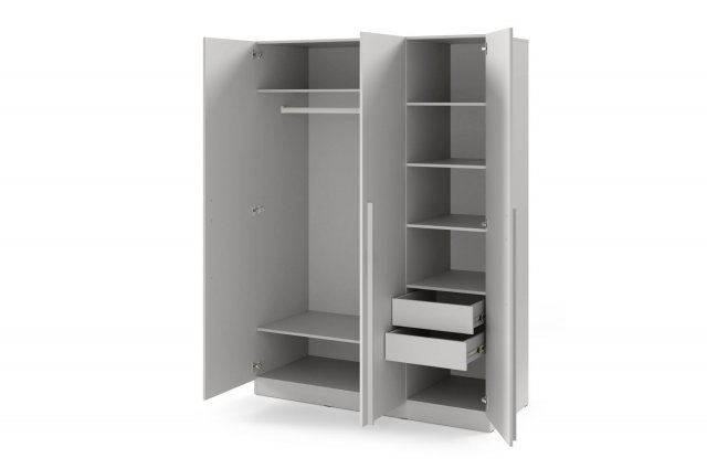 BRG SZF-2 z szuf +2 sahtlit Riidekapp,hall plaatina