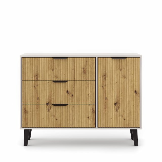 Borg-Duo kom1d3s Kommode,Kaschmir/Eiche artisan