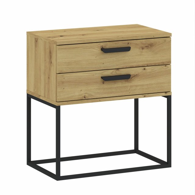 NEW-Trend 6 Bedside,artisan oak