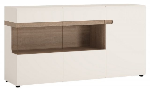 Linate typ 42 Сhest glass-fronted cabinet WOJCIK