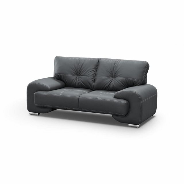 OM-GA II Sofa 2-SITZER (schwarz Kunstleder D8)