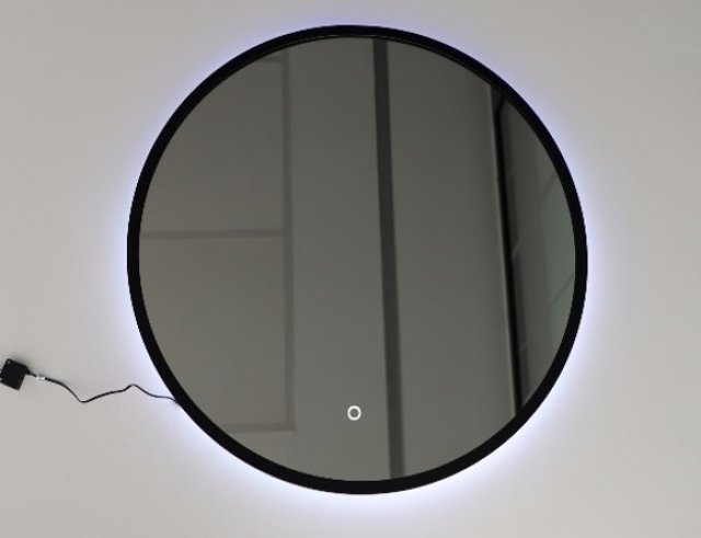 LUNA-FI 600 BLACK LUS LED Badspiegel Led Touch Wandspiegel