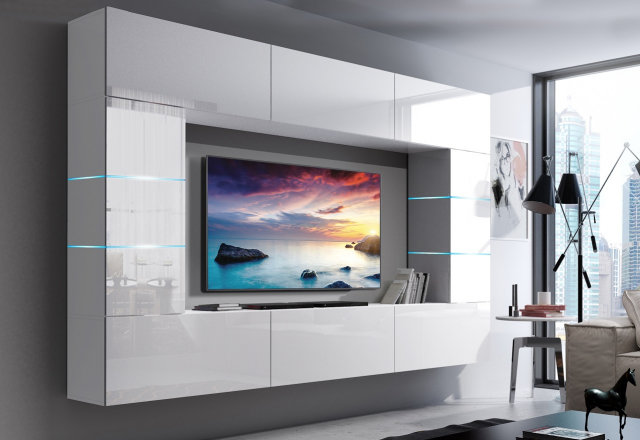 Concept-61 Sektsioon White mat/white gloss 61- 61/HG/W/2-1A