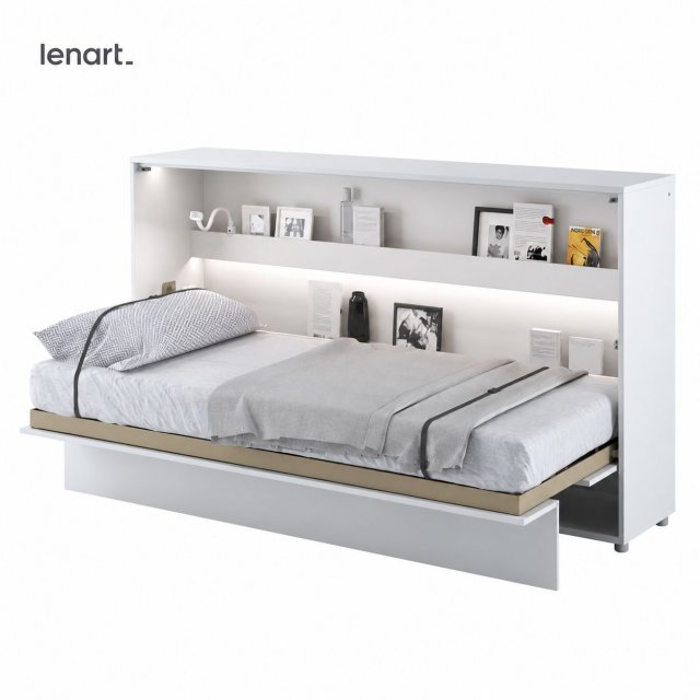 BED-CONCEPT BC-06 Wandklappbett 90x200 Horizontal Schrankbett 