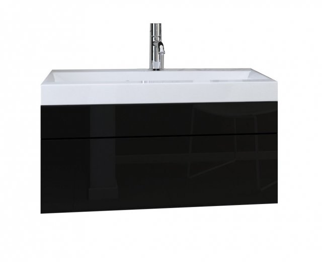 Furnitech DR/LU 60 Valamukapp black/black gloss