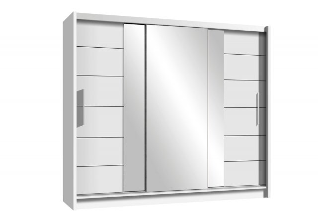 Lizbona-2 250 Schwebetürenschrank (white)