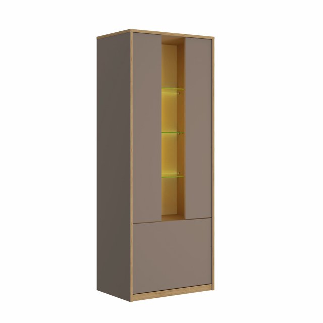 Complex WIT NIS 1D1W Glass-fronted cabinet,gray cubanite
