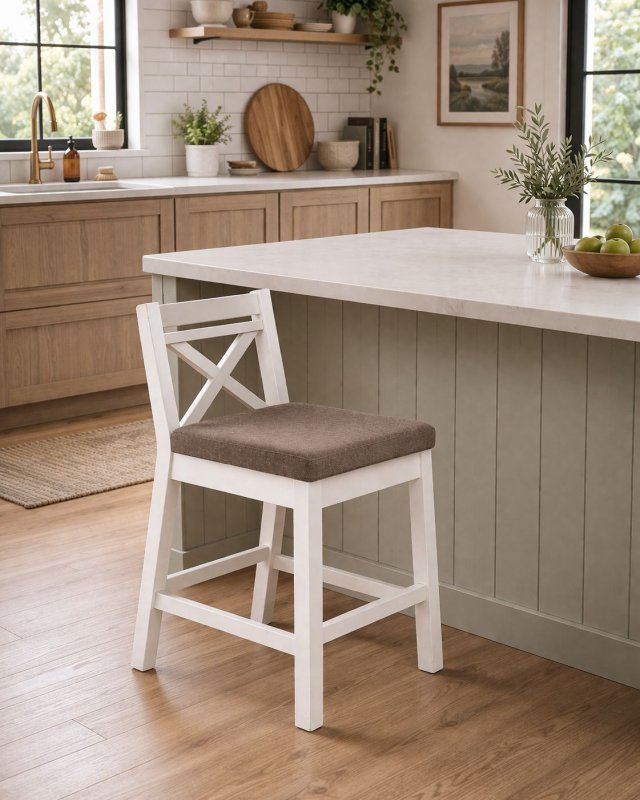 15063,LOW Барный стул низкий Белый Inari 23