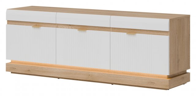 MILTON-ML 01 TV-alus,Cremona torro oak/white matt