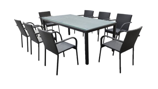 SOTTILE black Big dining set