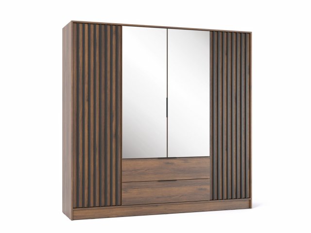 NELLY 4D+LUS Riidekapp (nut/black lamella)