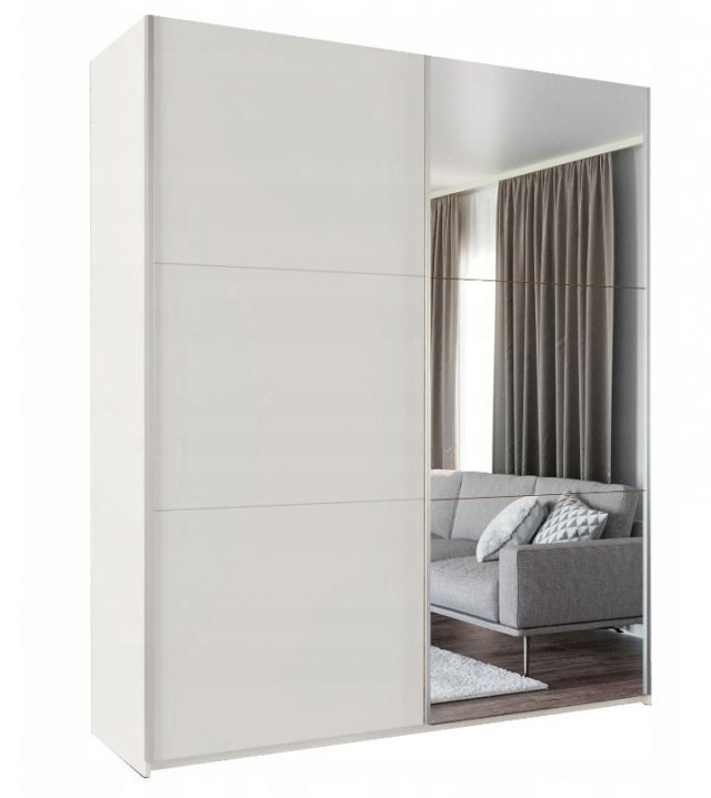Rodos 200 Sliding door wardrobe (white)