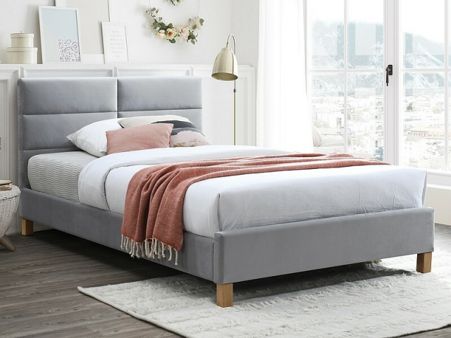 Sierra Velvet V120JSZD 120x200 Gulta ar redelēm,Bluvel 03 hellgrau