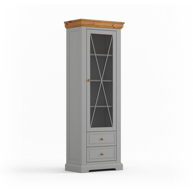 Marone Elite Grey/oak PLMEL01/S Vitriinkapp