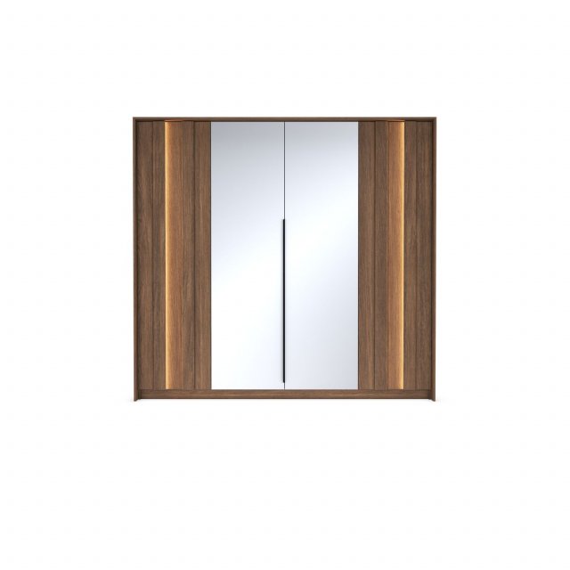 AMAO E Wardrobe with lighting,Oak Dunin