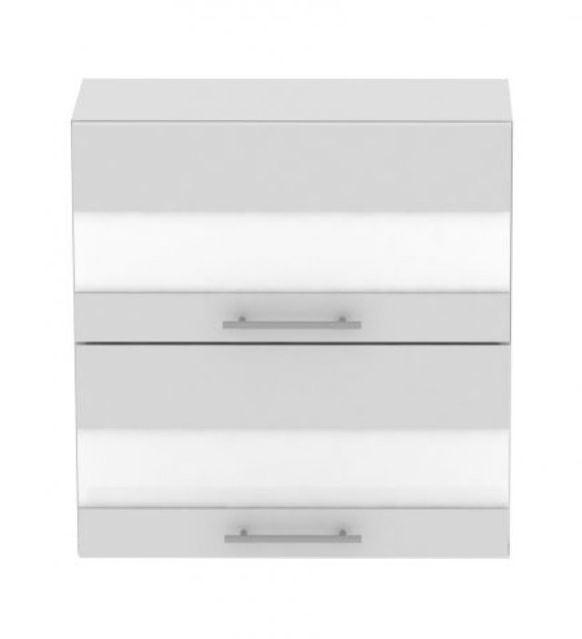 Standard Wk2s70 70 Cm Laminat Horizontal Wall Cabinet With 2 Glass