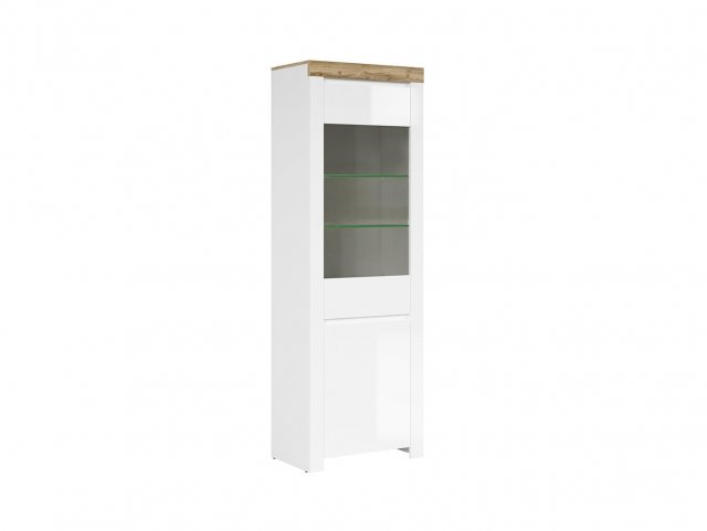 Holten REG1D1W-BI/DWO/BIP Glass-fronted cabinet