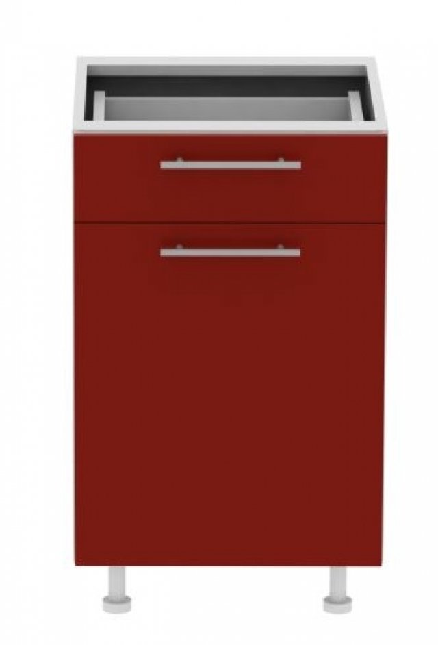 Standard D1D1S50 L/P 50 cm Акрил глянцевый Напольный шкаф