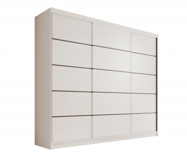 SW-AND-250 cm -WW Sliding wardrobe,White matt