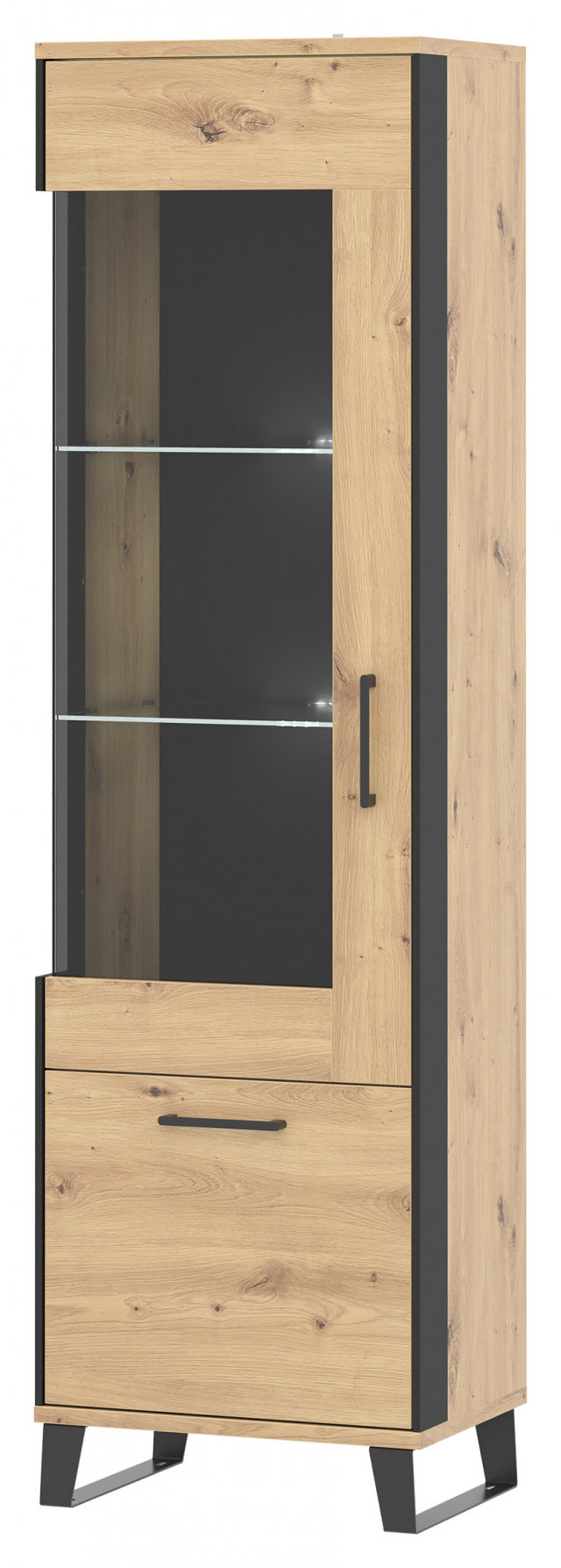 LOFT+ LT6 D2 L Glass-fronted cabinet