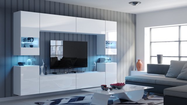 Concept-27 Секция White mat/white gloss 27/HG/W/2