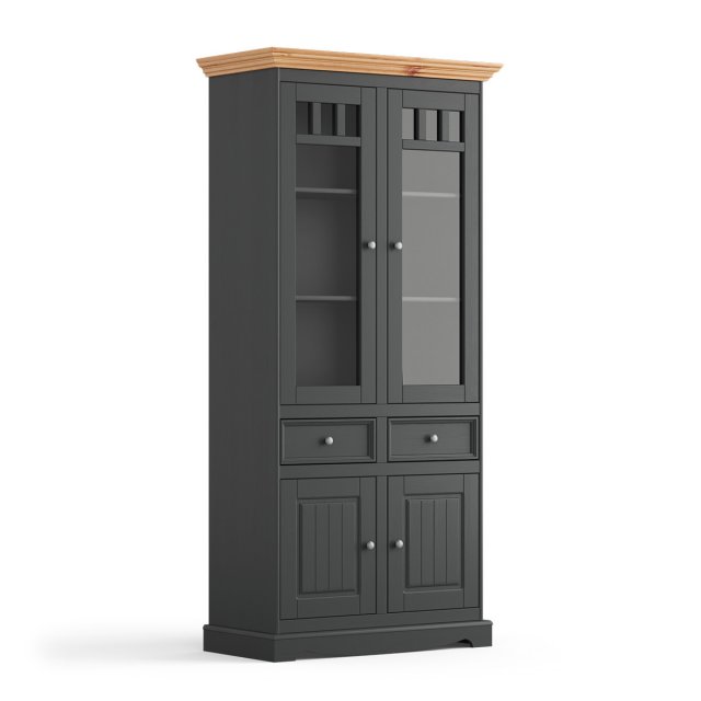 Belluno Elegante PL015 WIT2D Glass-fronted cabinet