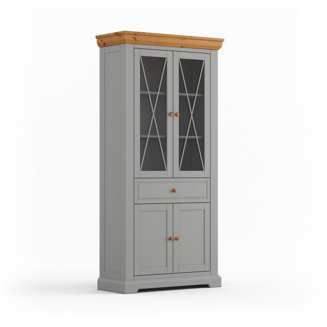Marone Elite Grey/oak PLMEL02/S Vitriinkapp