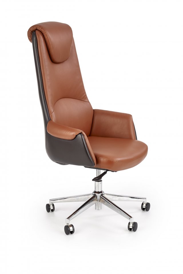 CALVANO Office chair light brown/dark brown