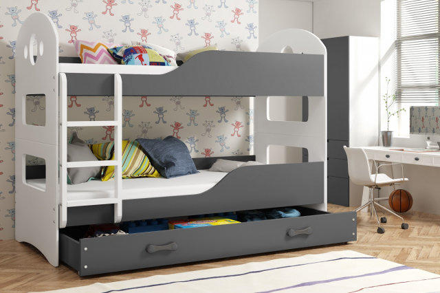 Domenik Nari 190x80 valge/grafiit