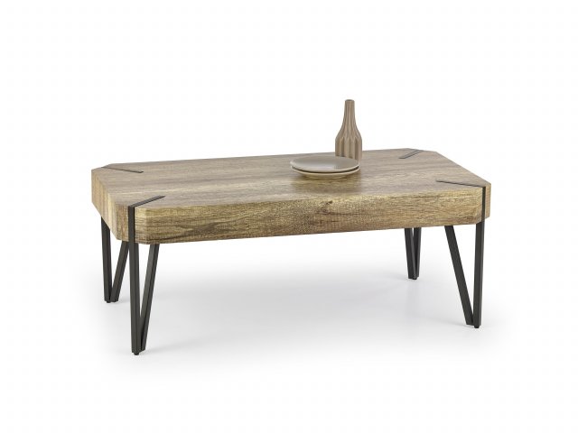 EMILY Coffee table wild oak/black