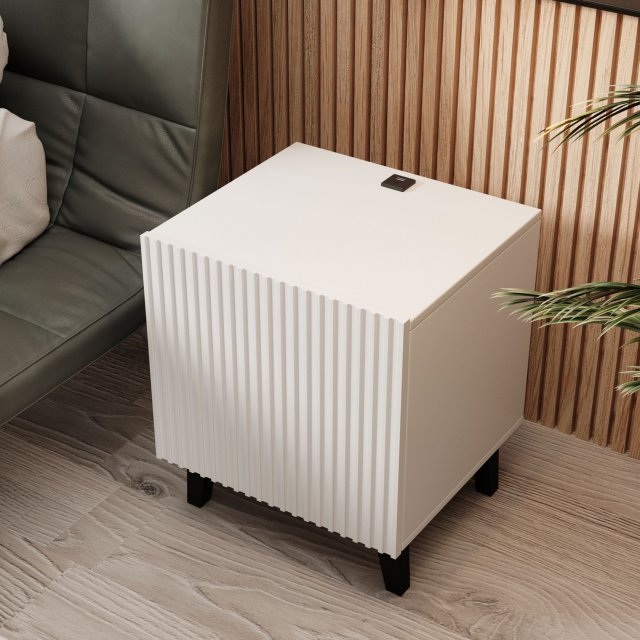 Pafos SZN Voodikapp laadijaga 2tk. Valge