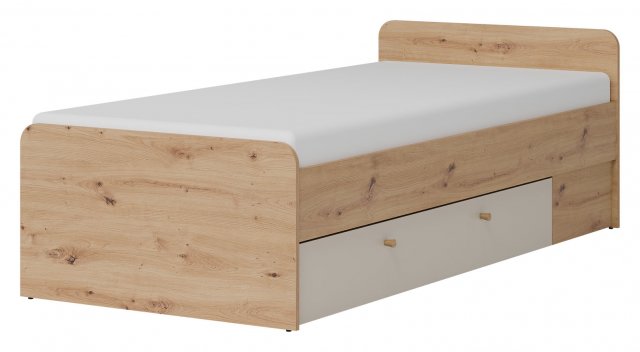 Tymo 09,90x200 Voodi ühe sahtliga