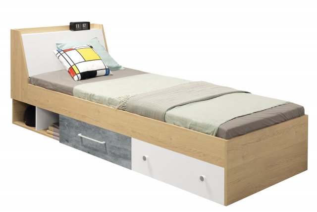 Step ST11 L/R 90x200 Bed with box