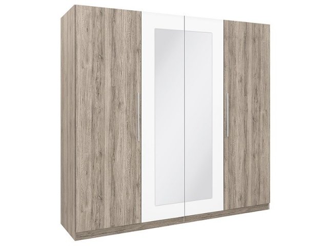 Martina SZF4D-DSA/BI Wardrobe San Remo oak/white