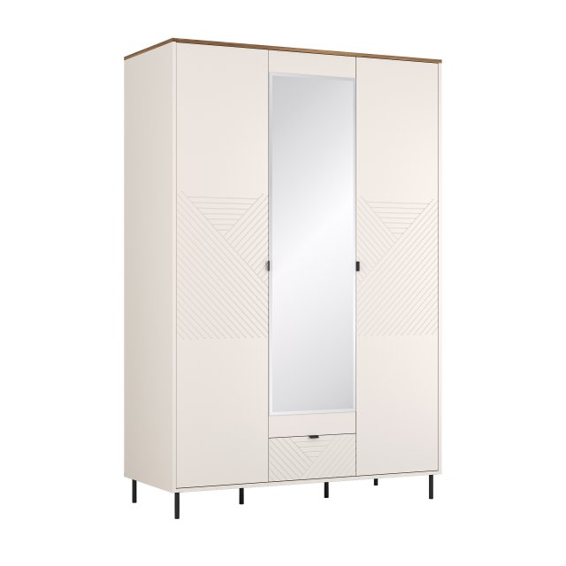 Evo- SZF LUS 3D1S Kleiderschrank mit Spiegel