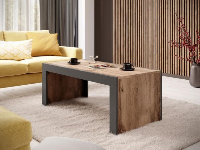 MILA-120 Coffee table (oak votan/anthracite mat)