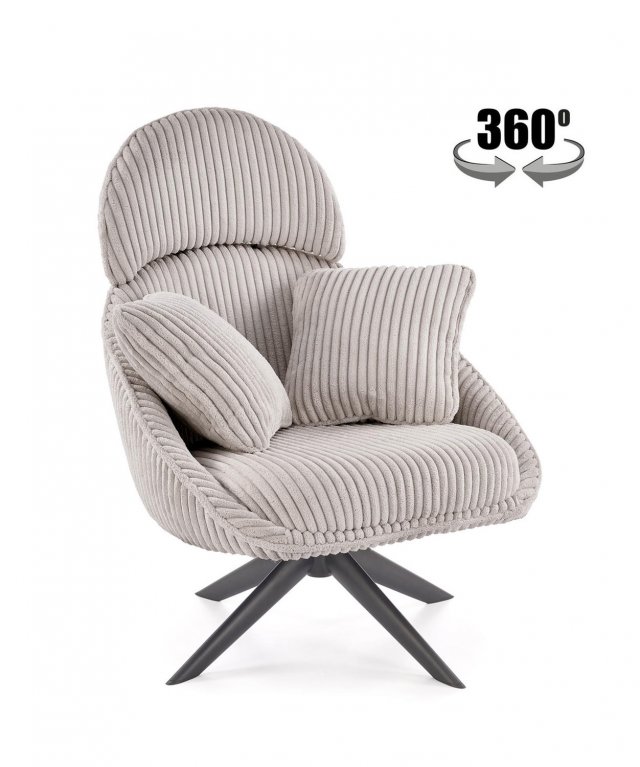 MERRY 2 Leisure chair with swivel function,cappuccino