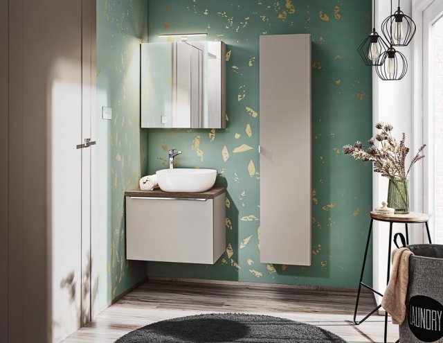 SANTA FE TAUPE SET-SFT B 60CM UN 6252 A1 Complete bathroom set in taupe