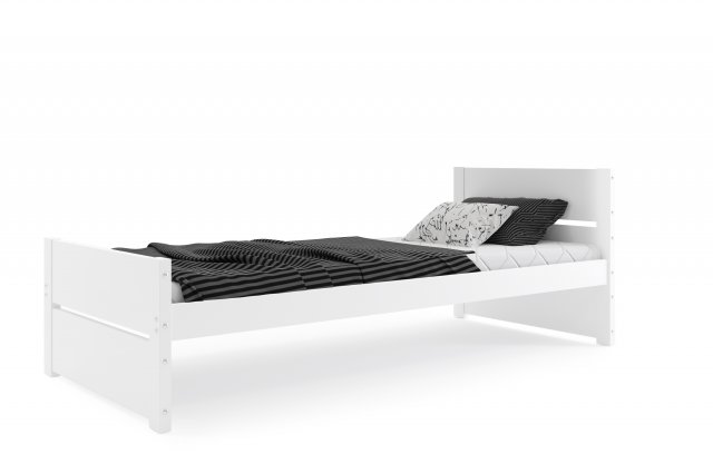 BAR-EK Jugendbett Bartholomäus,90x200, mit Matratze,weiß