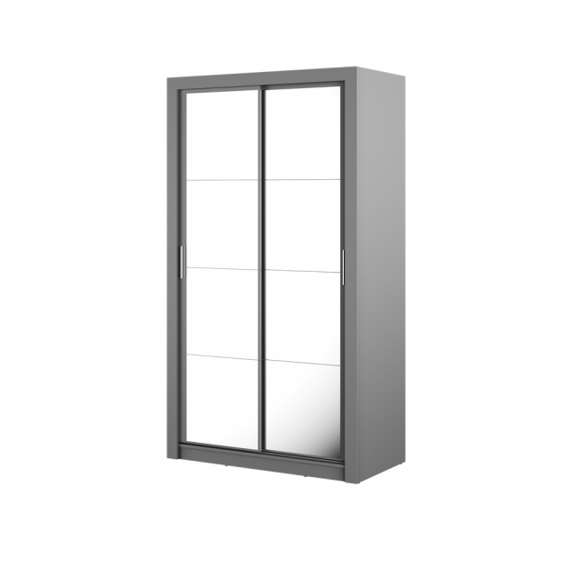 ArtiAR -19 Schwebetürenschrank mit Spiegel,120cm