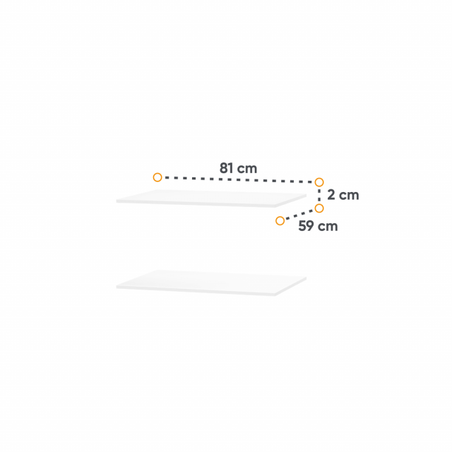 Maxi- MX-16 Riiulid riidekapile MX-06 (2 tk)