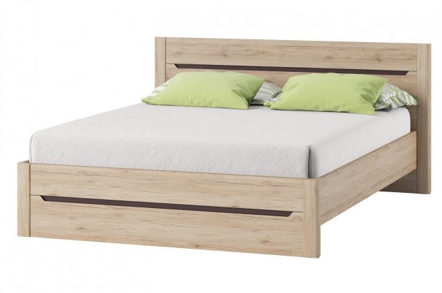 Desjo 53+R160 Кровать c деревянной рамой