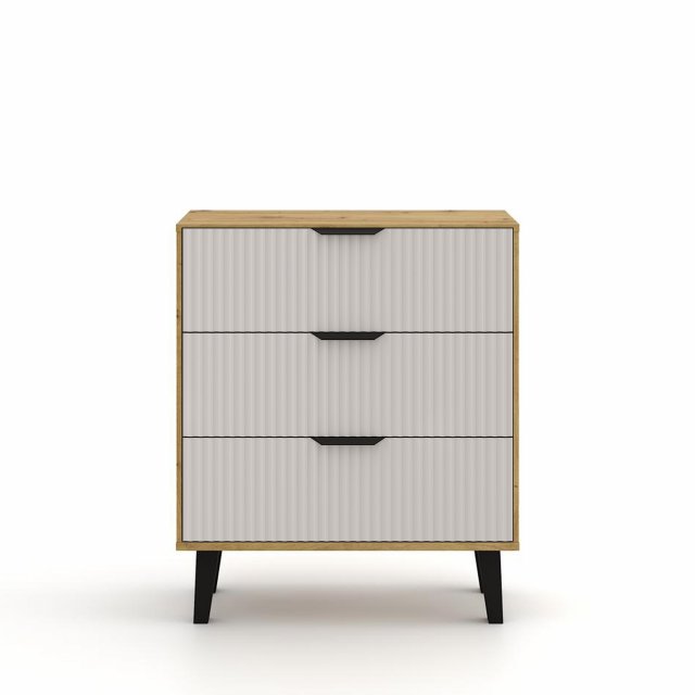 Borg-Duo kom3s Kommode,Eiche artisan/Kaschmir