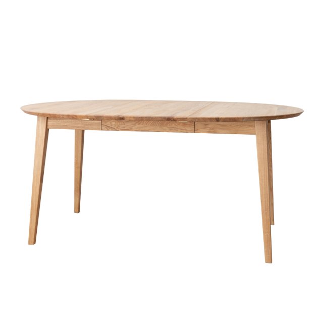 Orbetello KULSR110 (110-160cm) Runder Massivholztisch - ausziehbar
