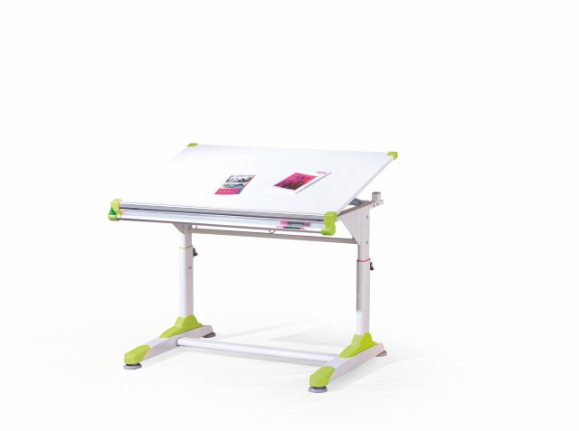 COLLORIDO Desk white/green/pink
