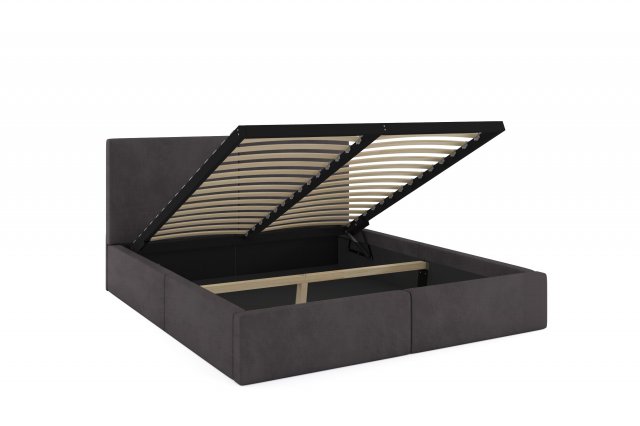 Hilton 160x200 Bed with box (graphite)