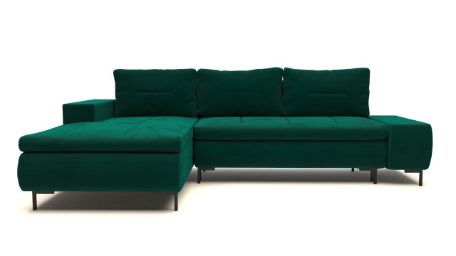 Panama- Corner sofa Left (Monilith velvet)